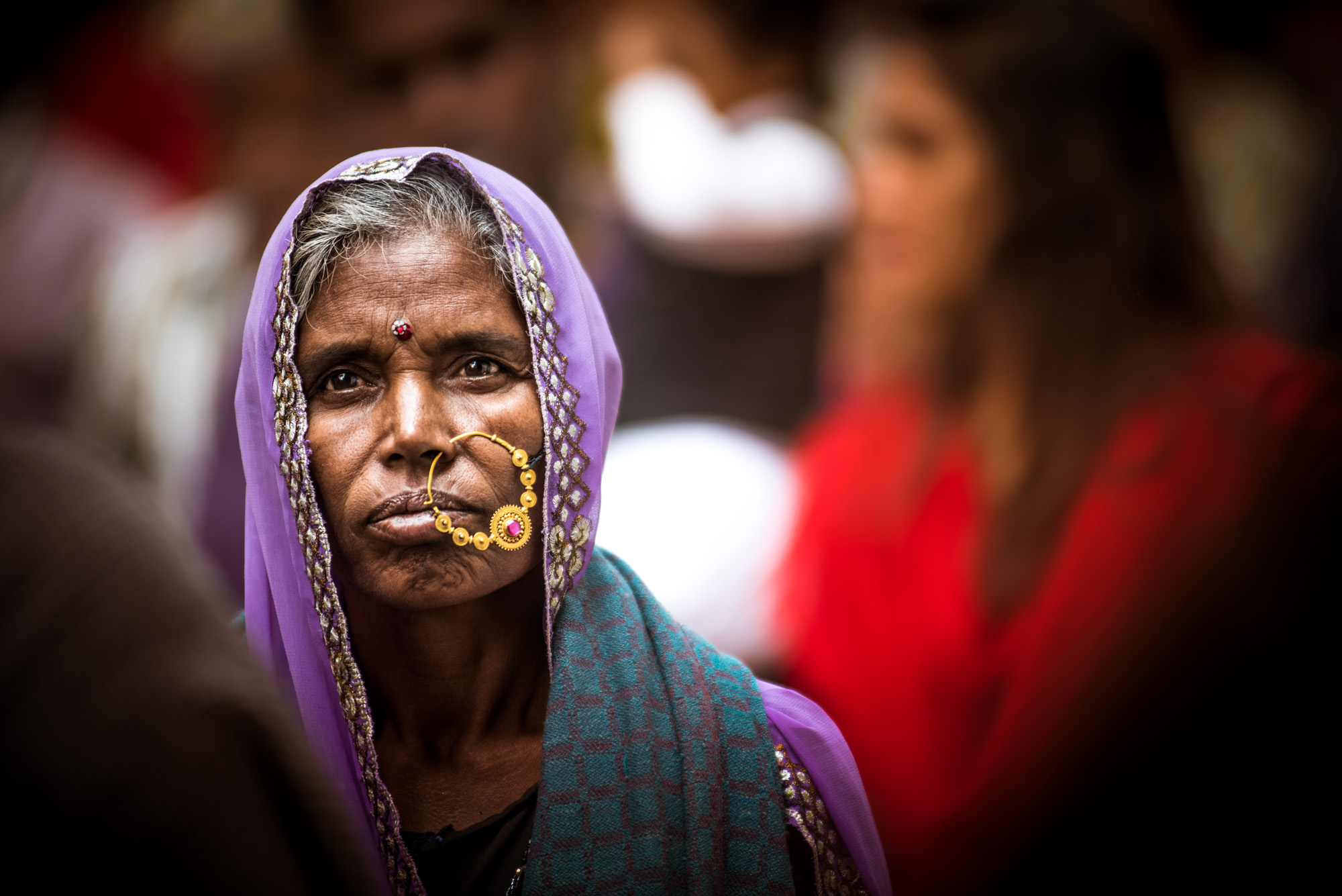 Woman Street Portrait in Rajasthan
