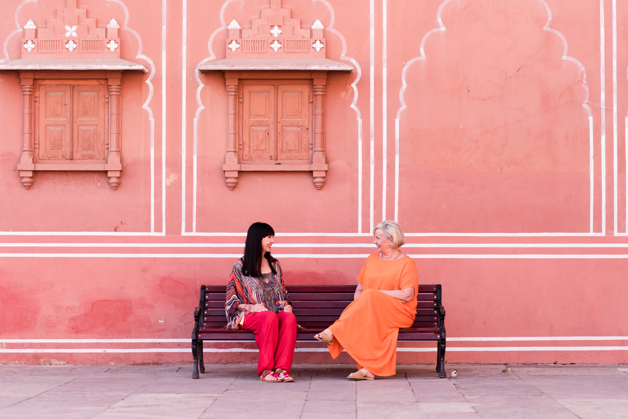 Pink Walls of city palace Jaipur