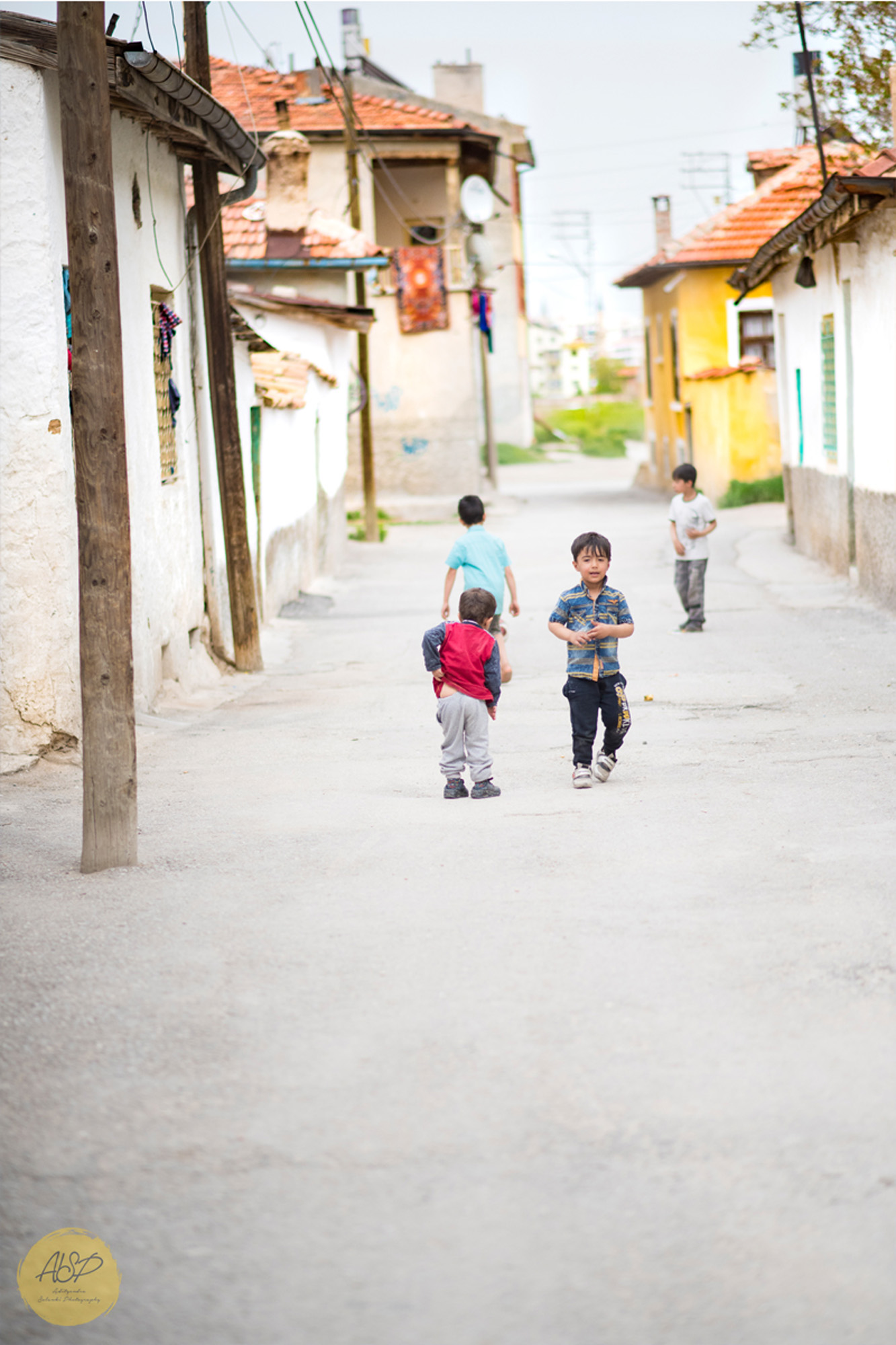 Children playing in Turkey